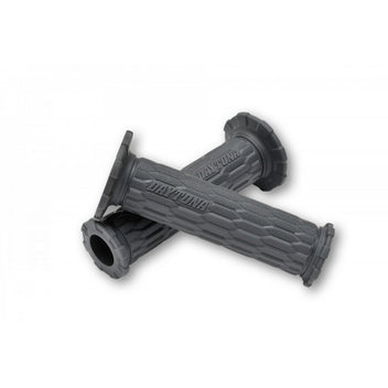 Paire de poignees moto grises DAYTONA D-AMI 22 mm. Blackpines.fr 