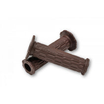 Paire de poignees moto marron DAYTONA D-AMI 22 mm. Blackpines.fr 