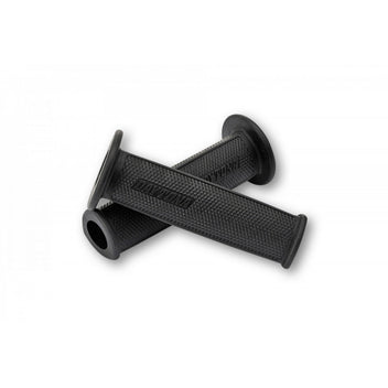 Paire de poignees noires DAYTONA D-DELTA 22 mm. Blackpines.fr