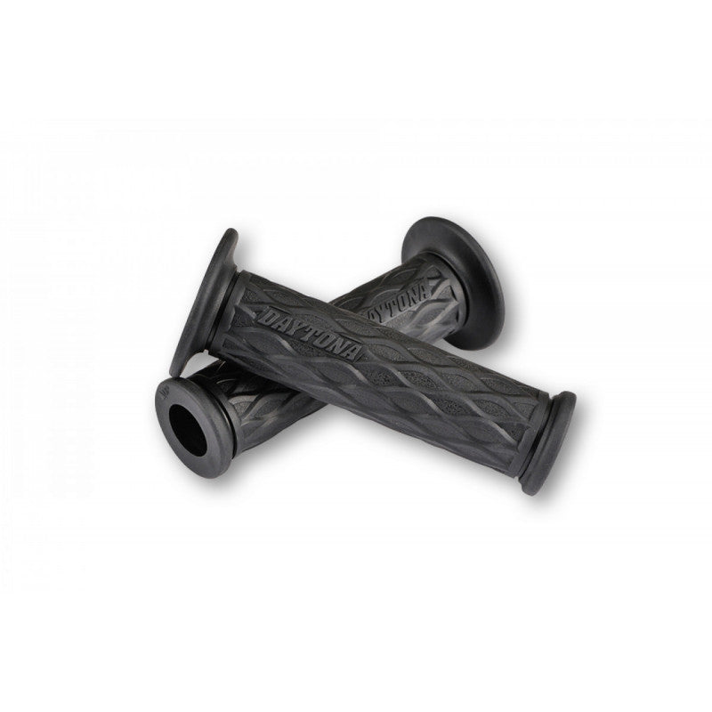 Poignees moto noires DAYTONA D-Nami. Blackpines.fr