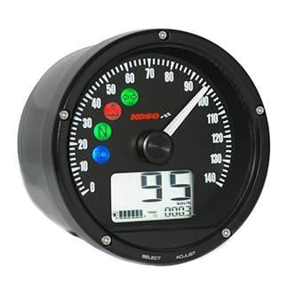 Compteur KOSO D75 universel noir-blackpines.fr
