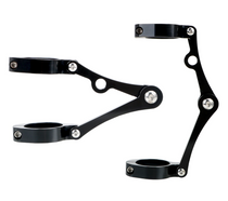 Pattes de phare en aluminium reglables en profondeur. Blackpines.fr