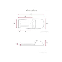 Dimensions de la selle Cafe Racer C Racer coque marron. Blackpines.fr