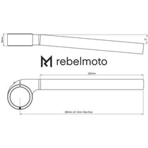 Bracelets demi-guidons rebelmoto - Bas  rebelmoto bracelets blackpines.fr