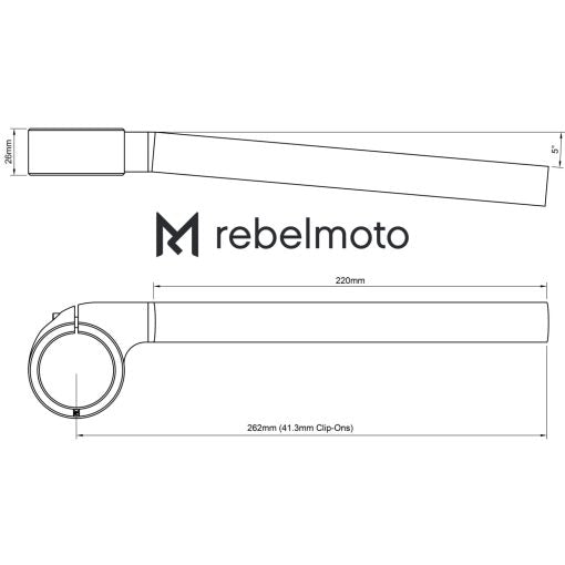 Bracelets demi-guidons rebelmoto - Bas  rebelmoto bracelets blackpines.fr