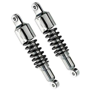 Amortisseurs moto universels YSS RD222-P ressort noir avec cache 60&nbsp;mm-280 &agrave; 370&nbsp;mm  blackpines.fr  blackpines.fr