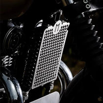 Grille de radiateur d huile Le Motographe pour Royal Enfield 650. Blackpines.fr