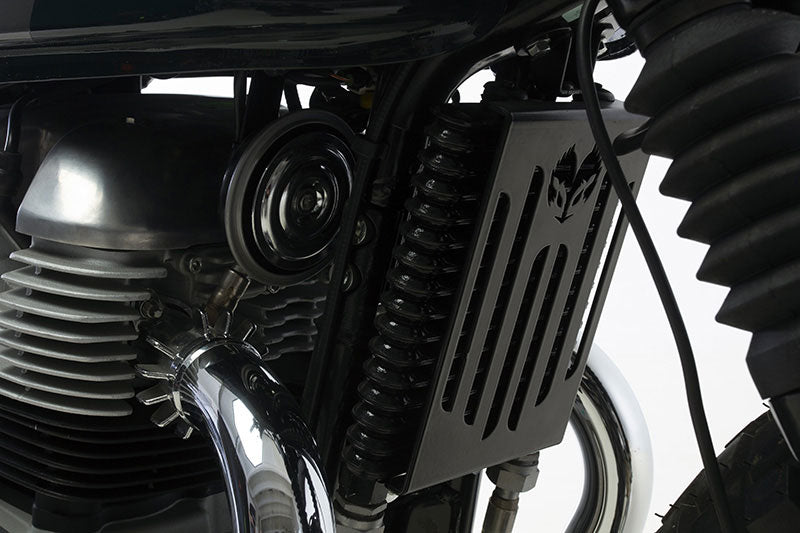 Kit Scrambler de Hedgehog Motorcycles pour Royal Enfield Interceptor. Blackpines.fr
