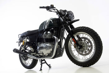 Kit Scrambler Hedgehog Motorcycles pour Royal Enfield Interceptor. Blackpines.fr