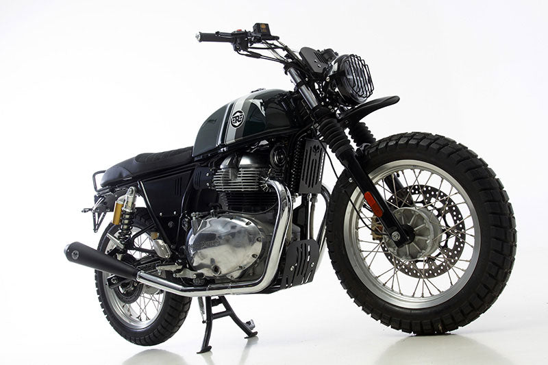Kit Scrambler Hedgehog Motorcycles pour Royal Enfield Interceptor. Blackpines.fr