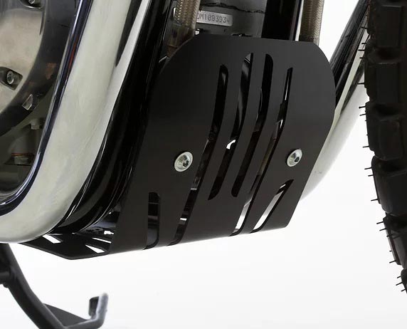 Sabot moteur pour Royal Enfield 650 par Hedgehog Motorcycles. Blackpines.fr