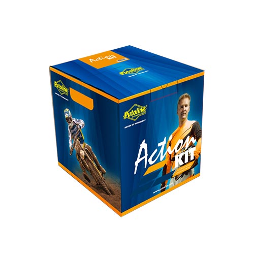 Kit complet Putoline pour nettoyer et entretenir filtres a air en mousse de motos. Blackpines.fr