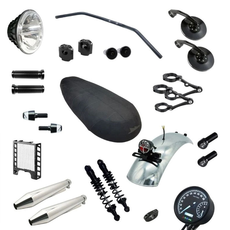Kit BPCR Blackpines Cafe Racer pour Royal Enfield Interceptor. Blackpines.fr