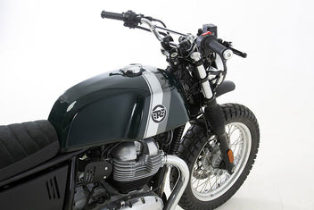 Kit Scrambler de Hedgehog Motorcycles pour Royal Enfield Interceptor. Blackpines.fr