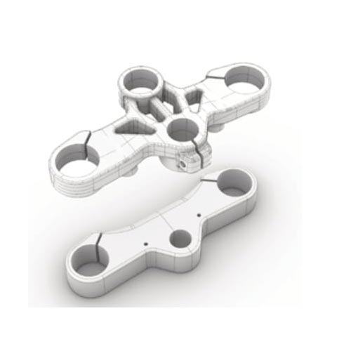 Kit tes de fourche Le Motographe pour Royal Enfield 650 GT. Blackpines.fr