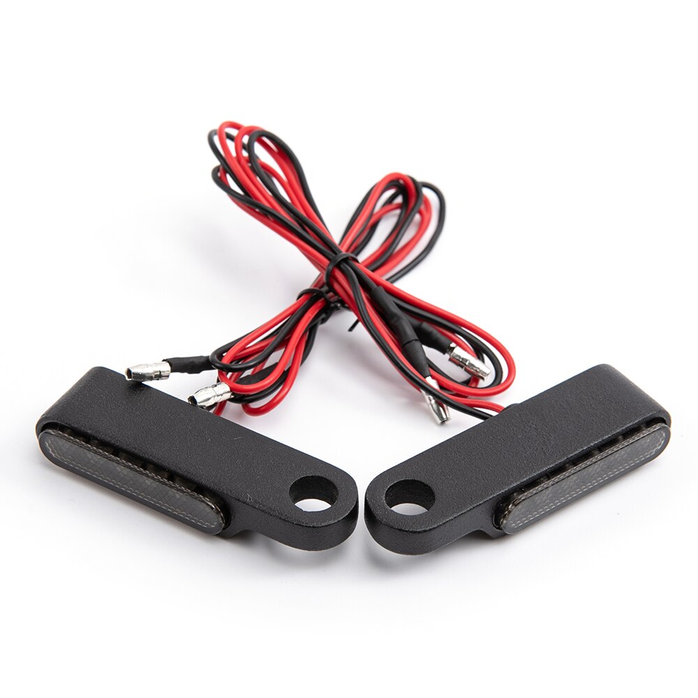 Clignotants moto LED barrette custom Noir blackpines.fr  blackpines.fr