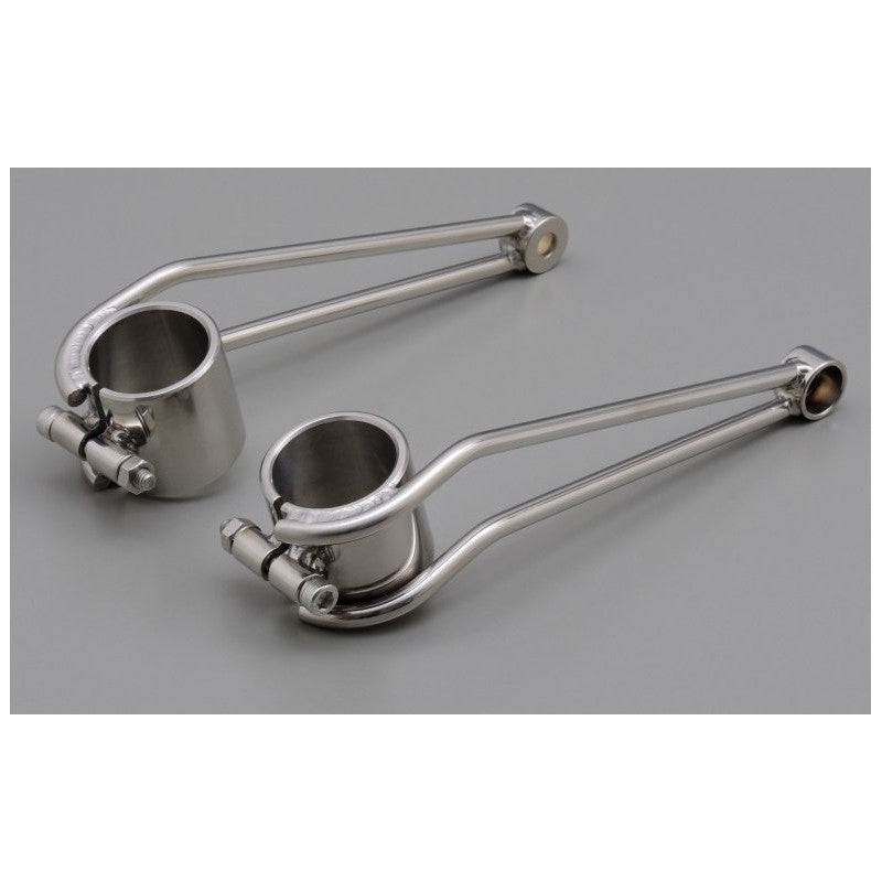 Pattes de phare DAYTONA inox noir ou poli-blackpines.fr