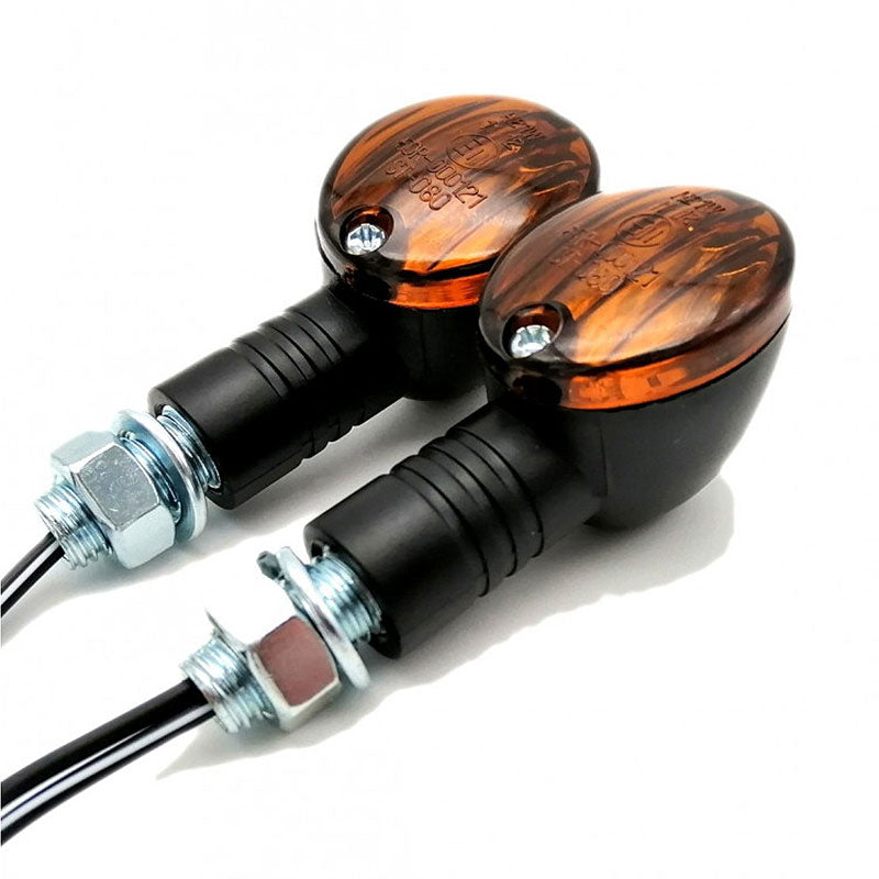 Paire de clignotants Micro Flash 2 Brazoline à verre fumé. Blackpines.fr