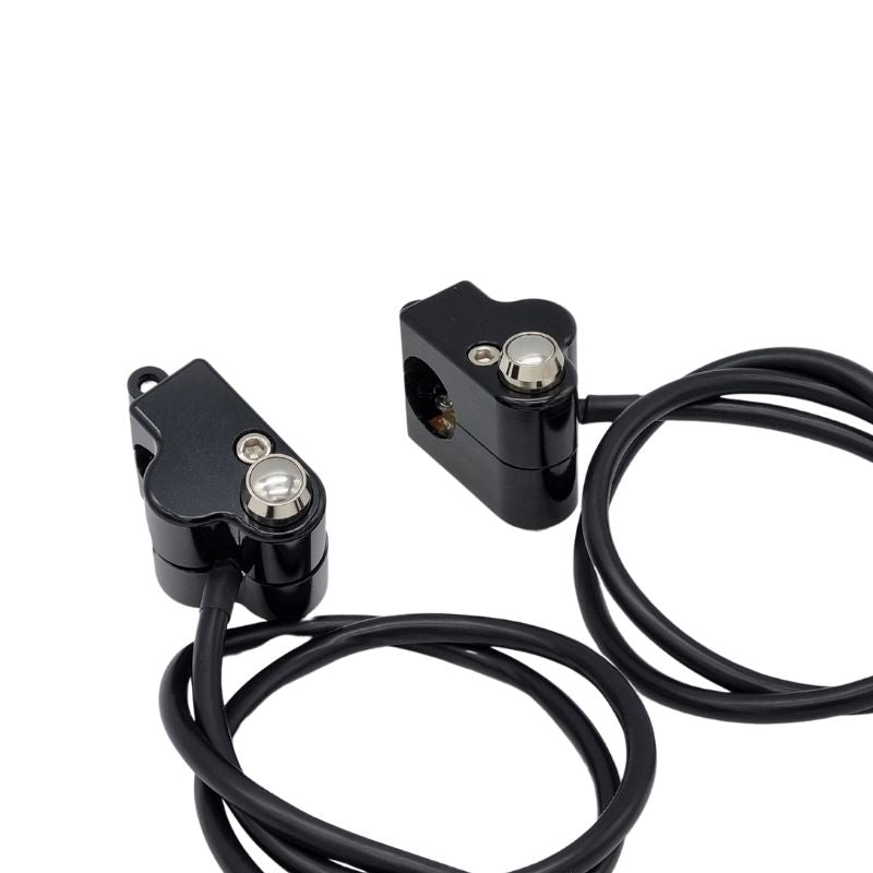 Paire de commodos en aluminium CNC universels 22 et 25 mm  blackpines.fr  blackpines.fr