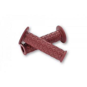 Paire de poignees rouges DAYTONA NINJA 22 mm. Blackpines.fr