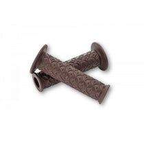 Paire de poignees marron DAYTONA NINJA 22 mm. Blackpines.fr