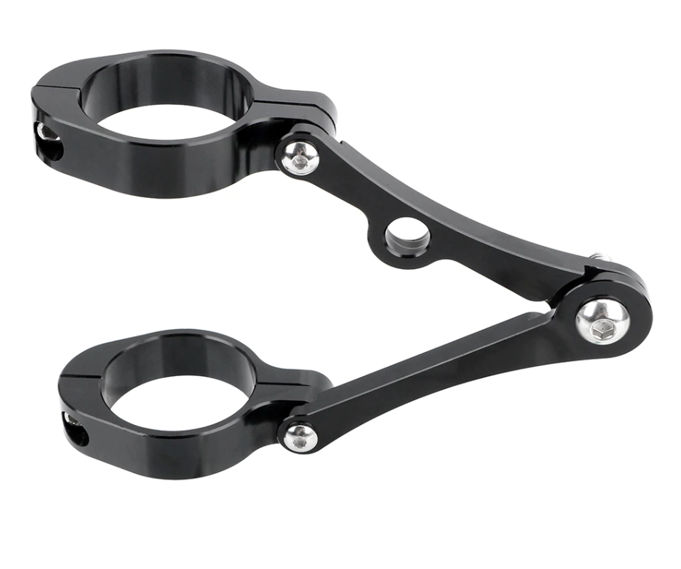 Pattes de phare en aluminium reglables en profondeur. Blackpines.fr