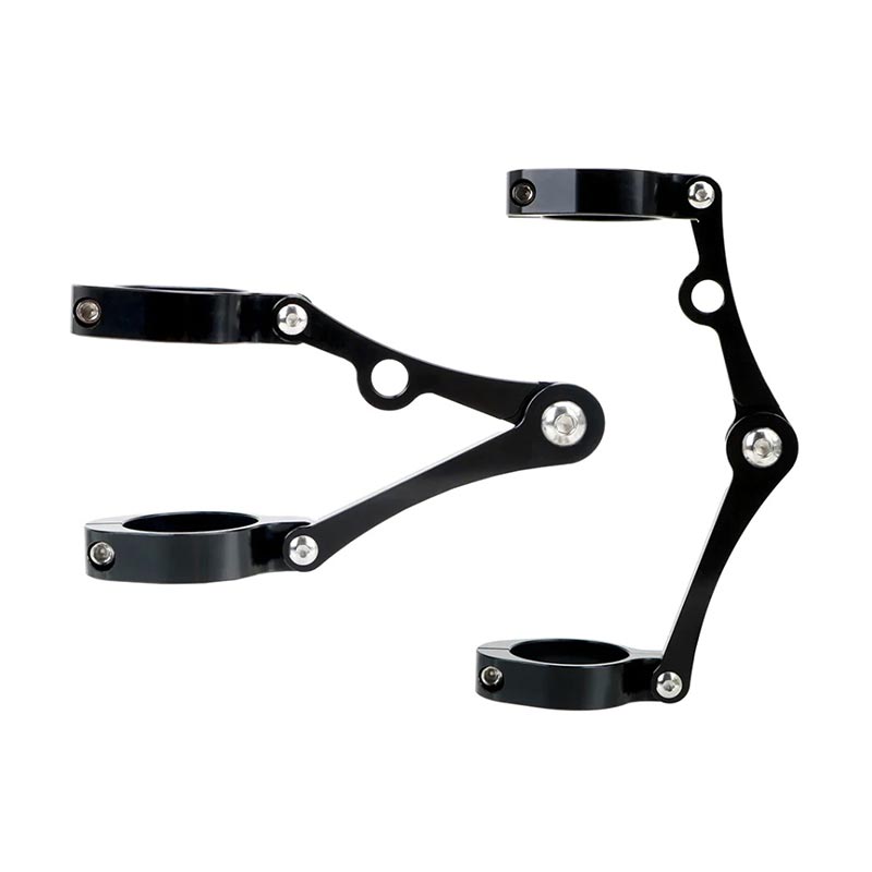 Kit scrambler pattes phare Hedgehog Royal Enfield Interceptor ligne haute. Blackpines.fr