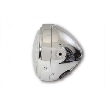 Phare avant moto Vintage Chrome ou Noir  blackpines.fr  blackpines.fr