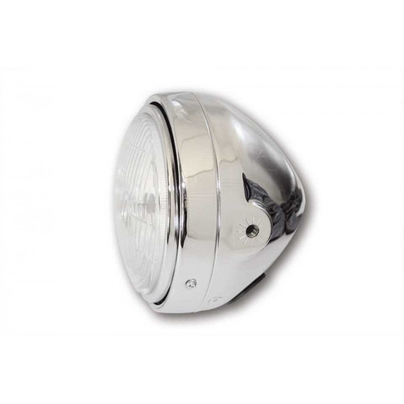 Phare avant moto Vintage Chrome ou Noir  blackpines.fr  blackpines.fr