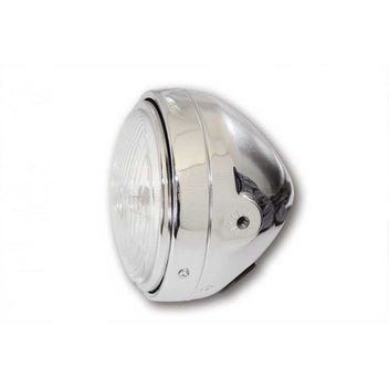 Phare avant moto Vintage Chrome ou Noir  blackpines.fr  blackpines.fr