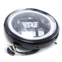 Kit scrambler phare full led Hedgehog Royal Enfield Interceptor ligne haute. Blackpines.fr