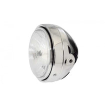 Phare avant moto Vintage Chrome ou Noir Chrome blackpines.fr  blackpines.fr