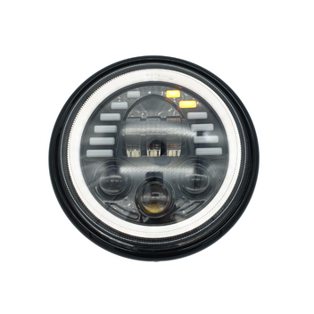 Phare avant moto - optique led et clignotants s&eacute;quentiels  blackpines.fr PHARE AVANT blackpines.fr
