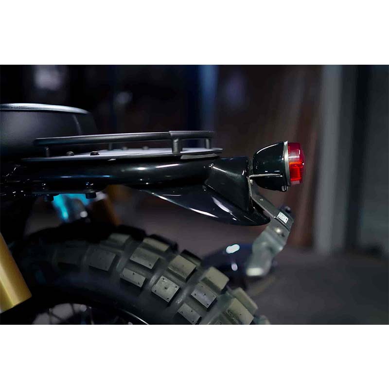 Feu arriere Kit Super Scrambler bleu Bonvent pour Interceptor. Blackpines.fr