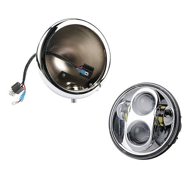 Cuvelage pour phare optique Led 5'75-blackpines.fr