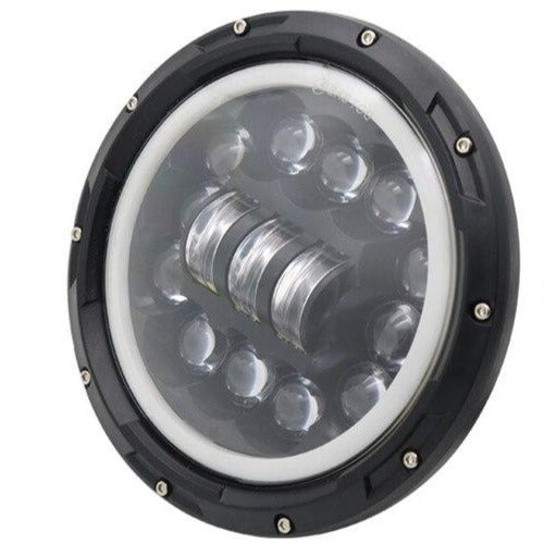 Optique multi-LED moto 7" feu diurne halo-optique led moto 7"-blackpines.fr