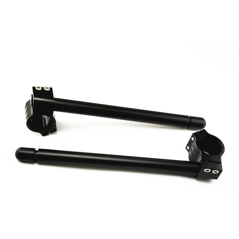 Bracelets demi-guidon Alu CNC Noir ou Chrome-blackpines.fr