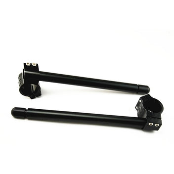 Bracelets demi-guidon Alu CNC Noir ou Chrome-blackpines.fr