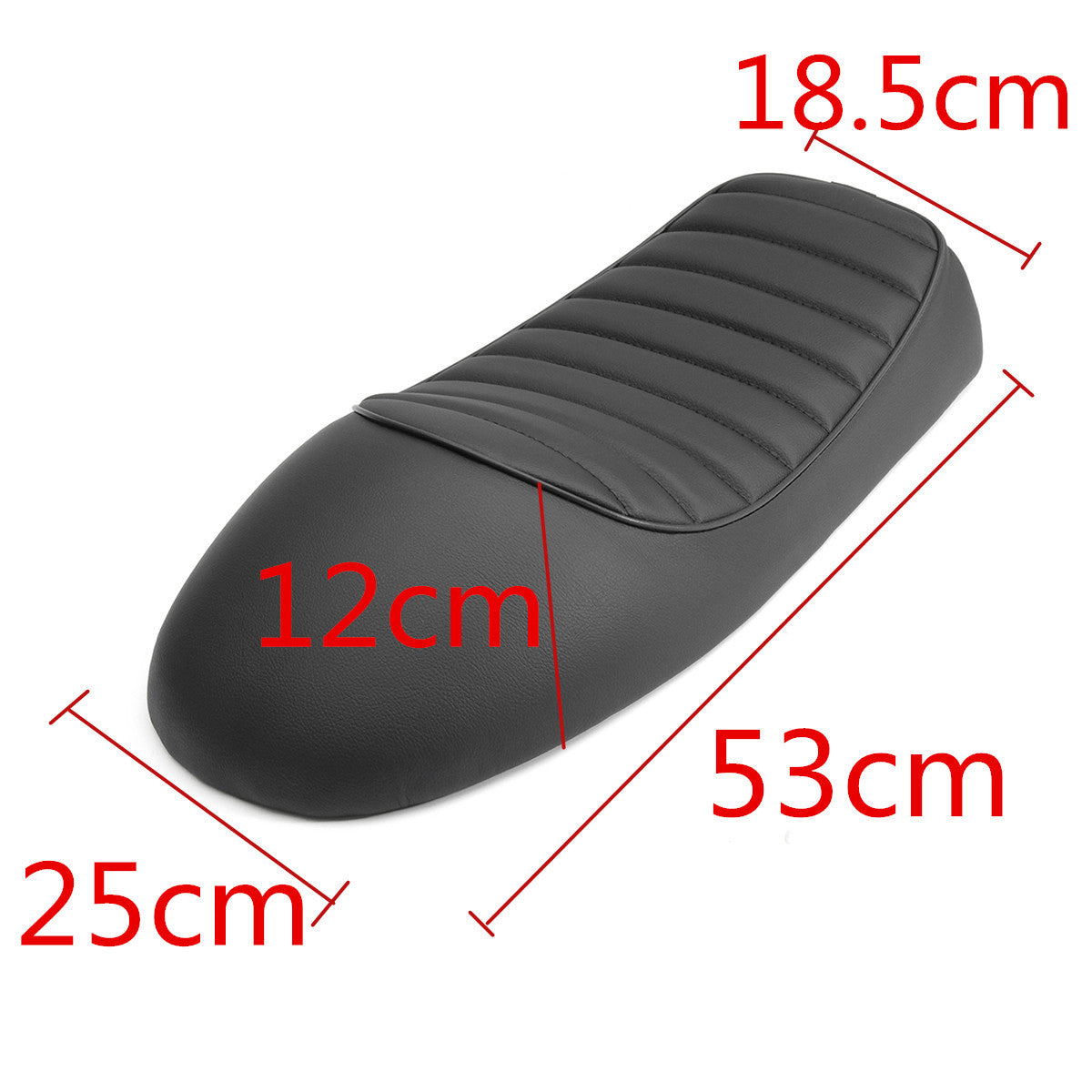 Selle CAFE RACER plate Noir-blackpines.fr