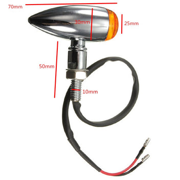 Clignotants BULLET Chrome CAFE RACER-blackpines.fr
