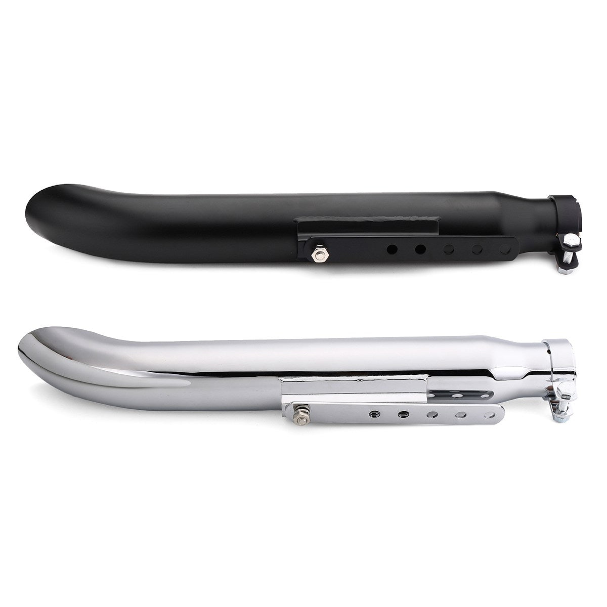 Échappement latéral CHOPPER Noir ou Chrome-blackpines.fr