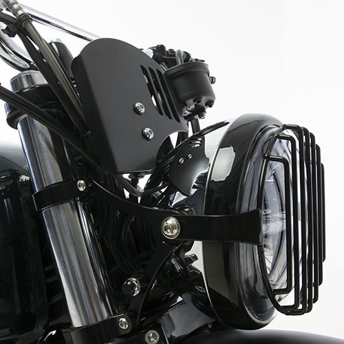 Kit Scrambler de Hedgehog Motorcycles pour Royal Enfield Interceptor. Blackpines.fr