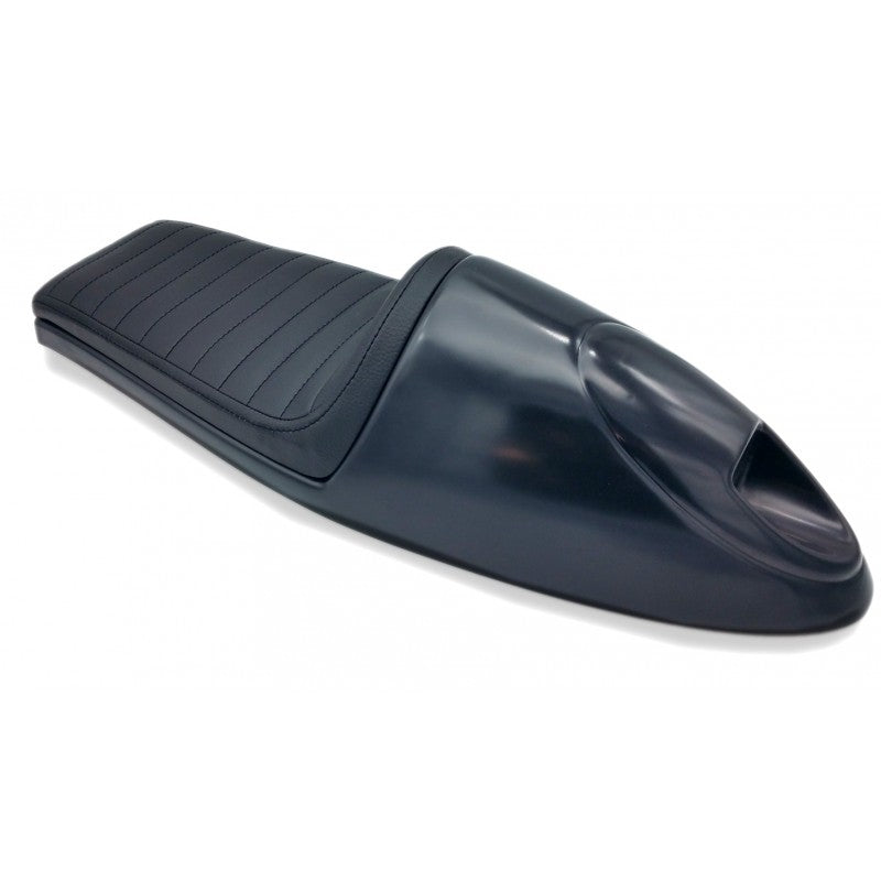 Selle moto coque C racer Deluxe Noire ou Marron Noire europ acc selle moto blackpines.fr