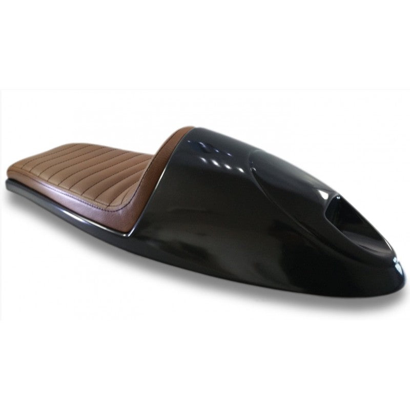 Selle moto coque C racer Deluxe Noire ou Marron Marron europ acc selle moto blackpines.fr