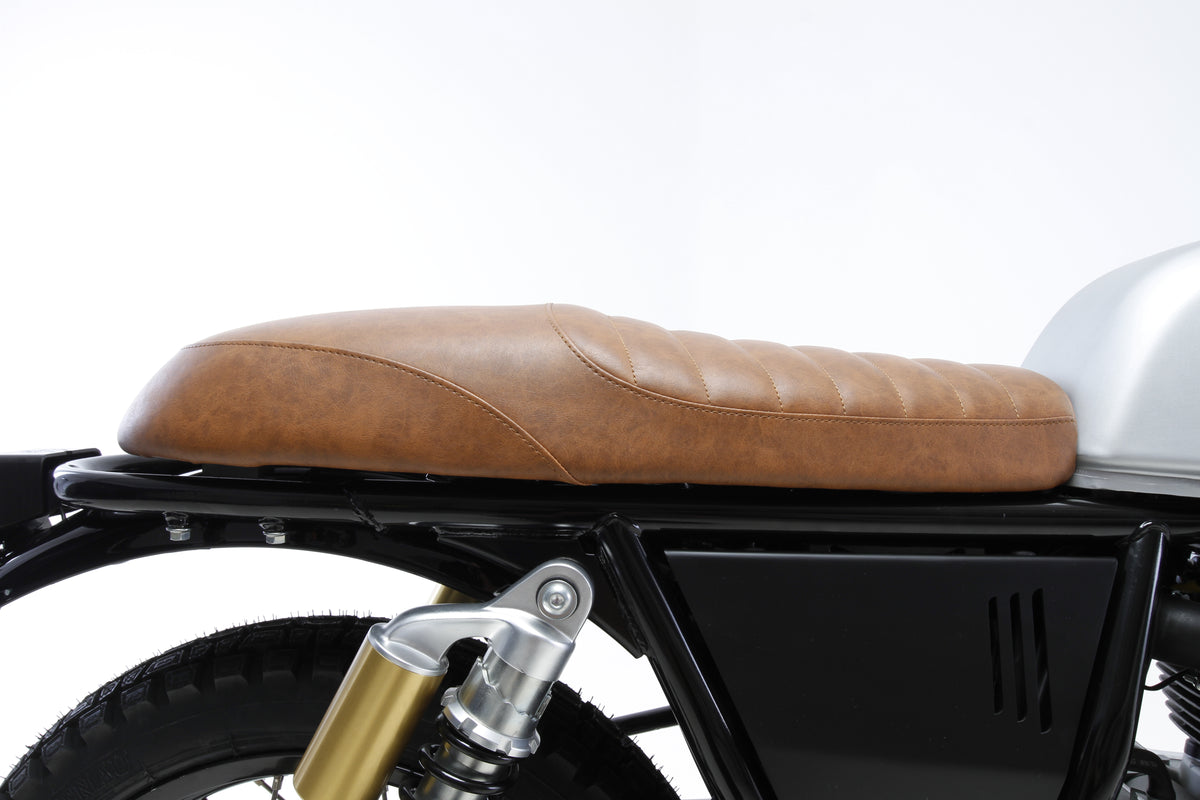 Selle cuir noir pour Royal Enfield 650 | Hedgehog Motorcycles - blackpines.fr