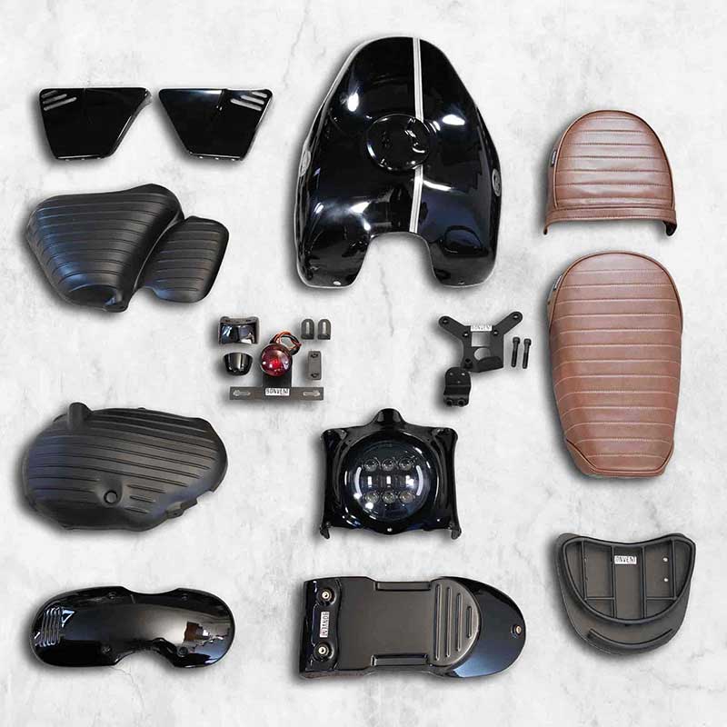 Kit Super Scrambler noir Bonvent pour Interceptor. Blackpines.fr