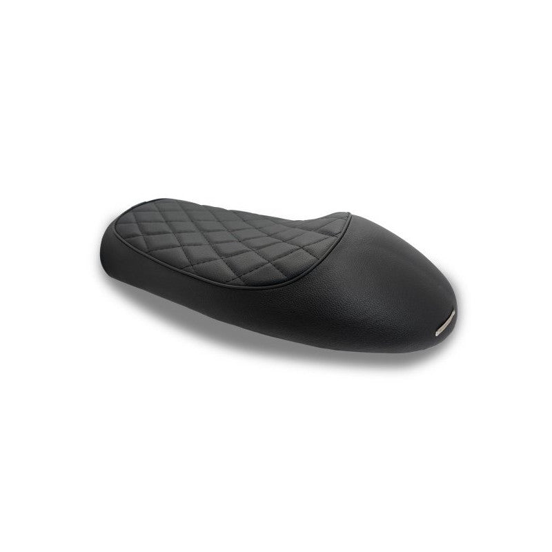 Selle caf&eacute; racer noire Barracuda  Europacc selle moto blackpines.fr