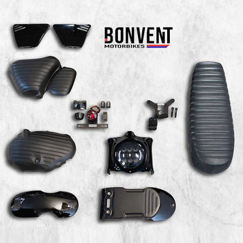 Kit super scrambler lite Bonvent Motorbikes pour Royal Enfield 650. Blackpines.fr