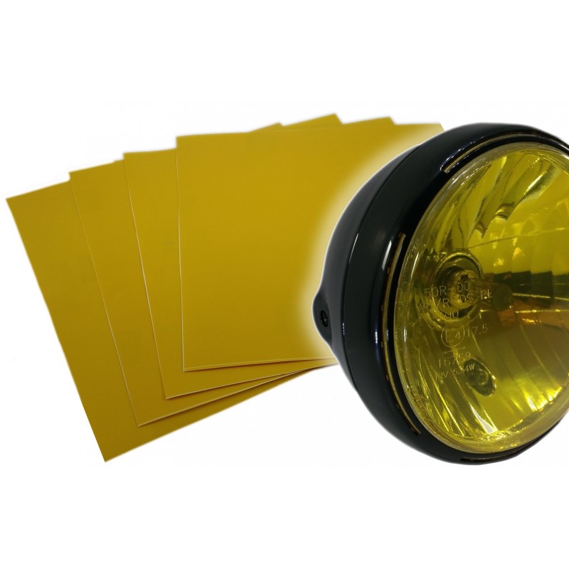 Sticker de phare jaune pour phare - blackpines.fr