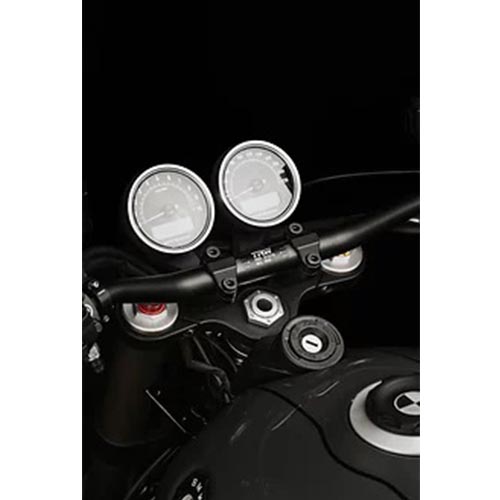 Te de fourche superieur V3 Le Motographe pour BMW R nineT. Blackpines.fr